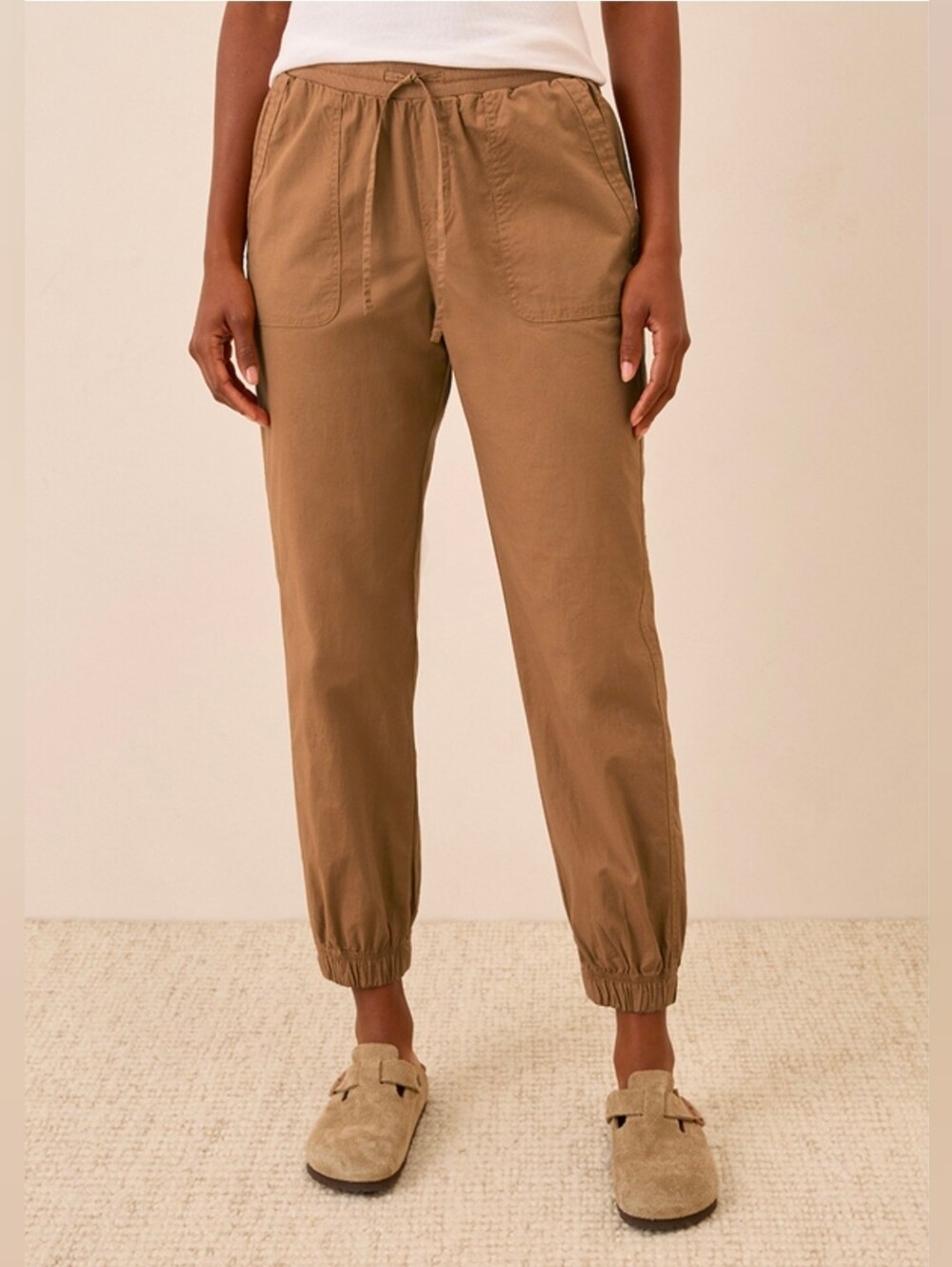 Women's Brown Sugar Monterey Poplin Jogger